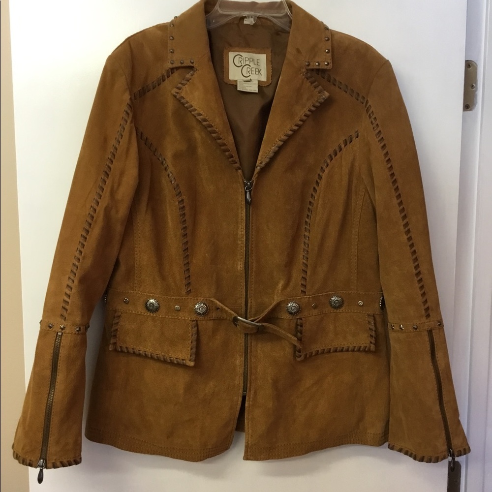 Cripple Creek leather western jacket